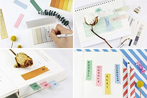 HUNGER Gradient Color Sticky Note Self-Stick Note Office Memo Note,100Pcs/Pad, 8Pads/Pack (Q55301) - Image 3