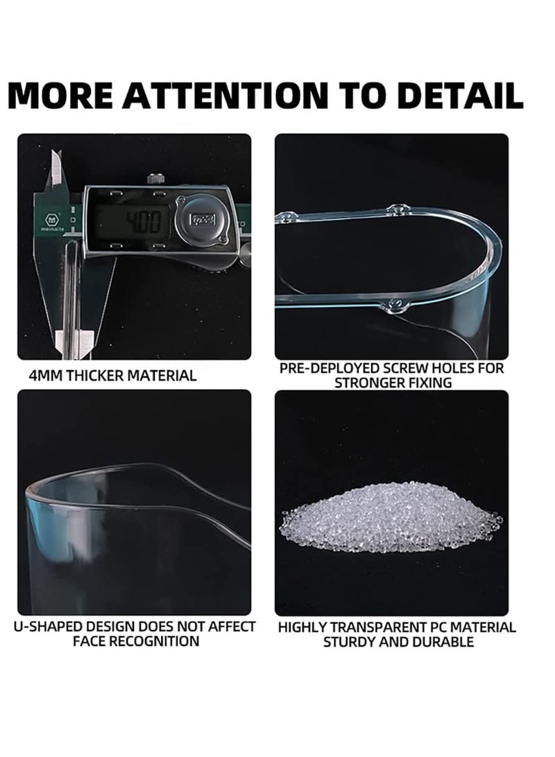 Universal Waterproof Plastic Cover for Wireless Doorbell, Transparent Rain Shield and Fingerprint Lock Protection for Door Access - Image 3