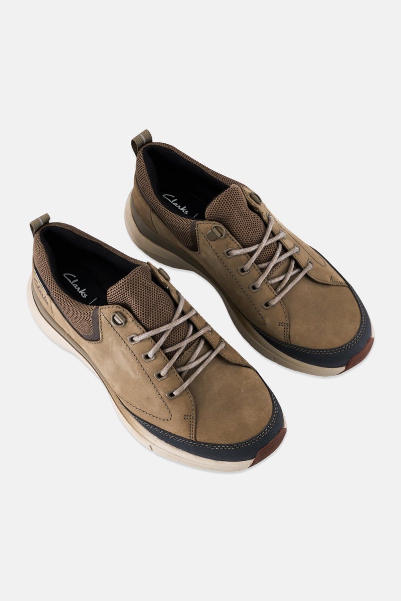 clarks Men Standard Wave 2,0 Vibe Lace Up Casual Shoes, Sage Green - Image 4
