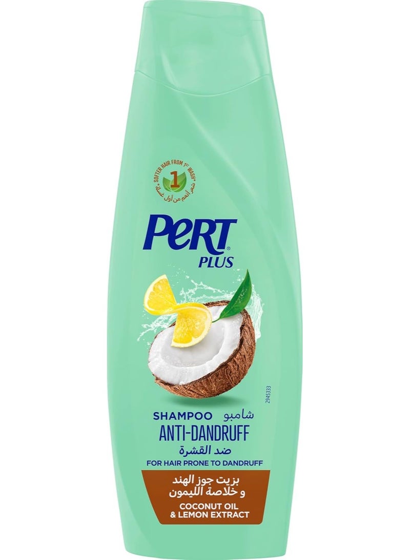 PERT PLUS Coconut Oil And Lemon Extract Anti Dandruff Shampoo 400 ML - Image 1