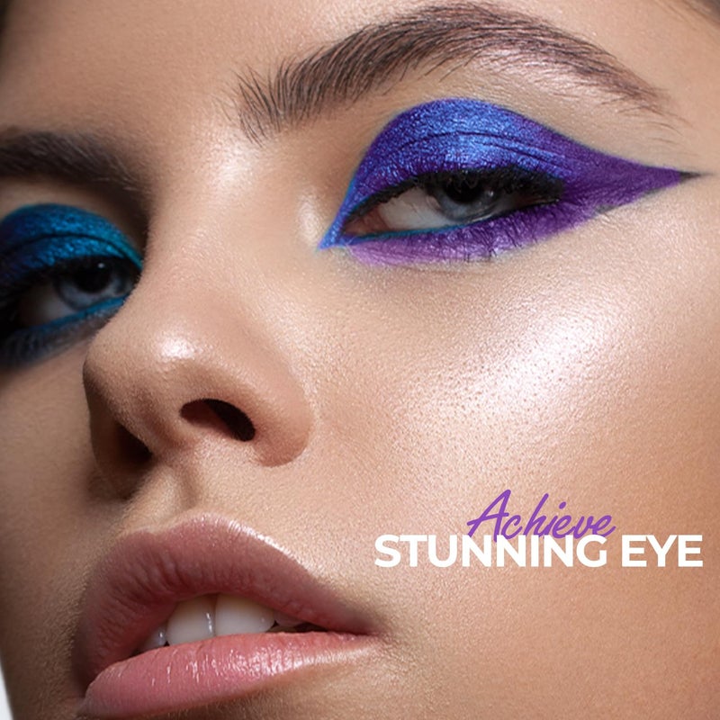 Profusion Cosmetics Violets 10 Shade Eyeshadow Palette â€“ Matte & Shimmer Violet Tones, Pigmented & Blendable Shadows for Stunning Eye Looks and Rise Your Makeup Routine - Image 2