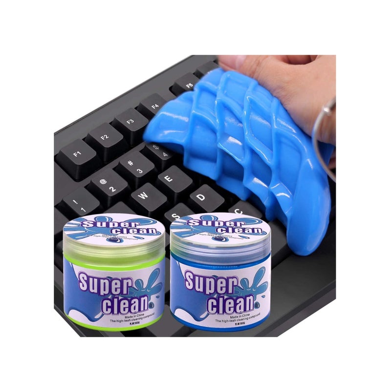 Zikra Cleaning Gel for Car, Keyboard Cleaner, Automotive Dust Cleaning Kit Universal Detailing Car Crevice Cleaner Auto Air Vent Removal Putty Cleaning Cleaner for Car Vents, PC, Laptops, Cameras - Image 1