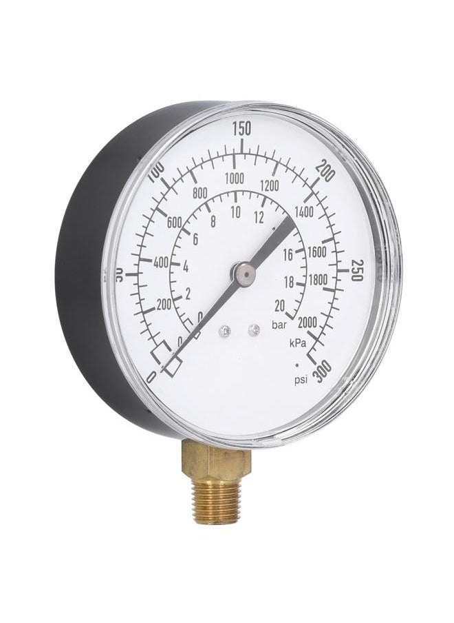 Thoraya 0300psi 02000kpa 020bar Vacuum Pressure Gauge Dual Scale Dial AntiVibration Manometer  - Image 1