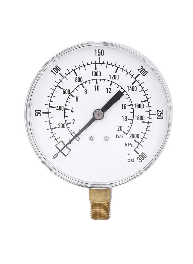 Thoraya 0300psi 02000kpa 020bar Vacuum Pressure Gauge Dual Scale Dial AntiVibration Manometer  - Image 3