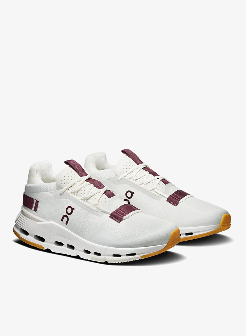 On Running Ivory | Maroon Cloudnova 2 for Women | Best Price UAE