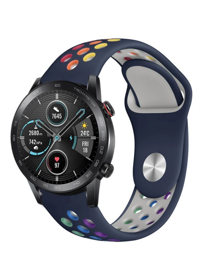 Perfii Replacement Band For Honor MagicWatch 2 46mm Blue/Red/Yellow - Image 1