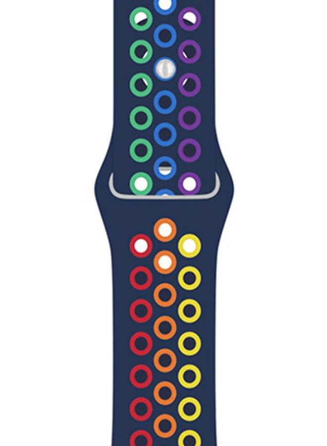 Perfii Replacement Band For Honor MagicWatch 2 46mm Blue/Red/Yellow - Image 2