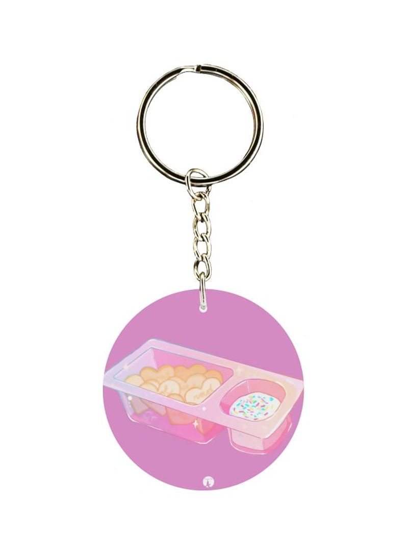 Printed Plastic Keychain