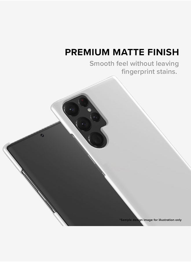 Stylizedd - Case for Samsung Galaxy S22 Ultra 5G Snap Case Slim Snap Classic Series Shield Matte Finish Print - Evolution, Really (Grey) - Image 1