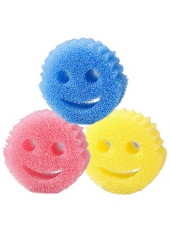 3PCS Halloween Scratch-Free Kitchen Sponges - Stain & Odor Resistant Dish Scrubbers