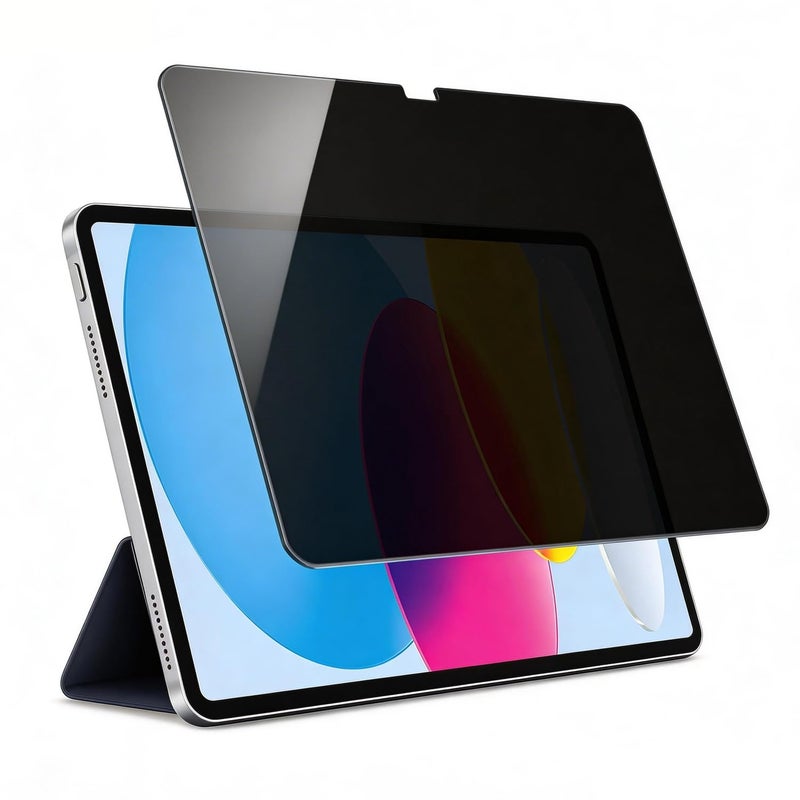 XINDERS 1 Pack Privacy Screen Protector for IPAD 11th/10th Generation 10.9 inch (2025/2022 Models) Tempered Glass Apple Pencil Compatible - Image 1