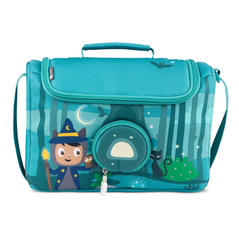 Tonies Listen & Play Bag - Secure Protection for your Toniebox, Headphones, Charging Station, and 6 Characters - Enchanted Forest - Image 1