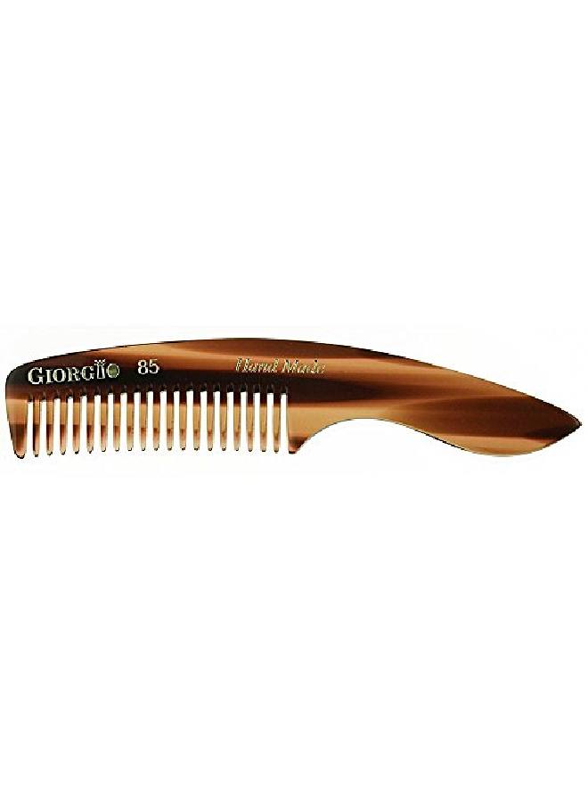 Giorgio G85 Travel Size Mustache And Beard Comb For Men Small Fine Tooth Pocket Comb For Everyday Hair Care Sawcut And Hand Polished Pocket Comb And Styling Comb Italian Handmade Tortoise Comb - Image 4