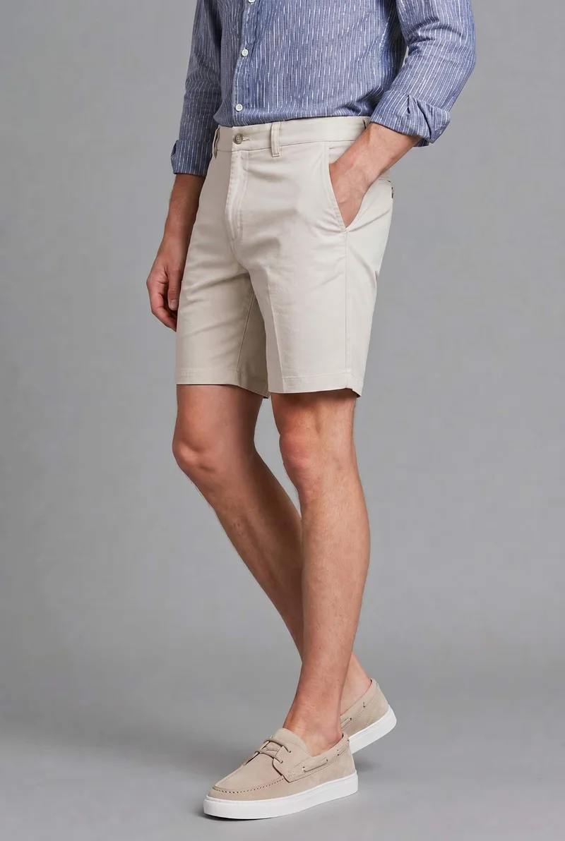 ديفاكتو Linen Blend Bermuda Shorts