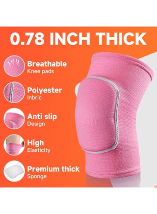 Volleyball Knee Pads knee brace for Women Kids Girls，Soft and Breathable Knee Pads for Volleyball, Dancing, Football, Yoga, Basketball, and Skating - Protective Knee Pads for Adults and Kids (Black - view 3