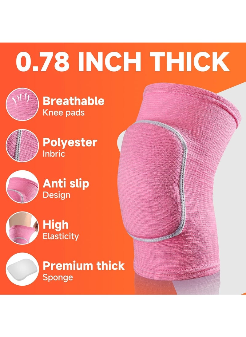 PYC Volleyball Knee Pads knee brace for Women Kids Girls，Soft and Breathable Knee Pads for Volleyball, Dancing, Football, Yoga, Basketball, and Skating - Protective Knee Pads for Adults and Kids (Black  - Image 3