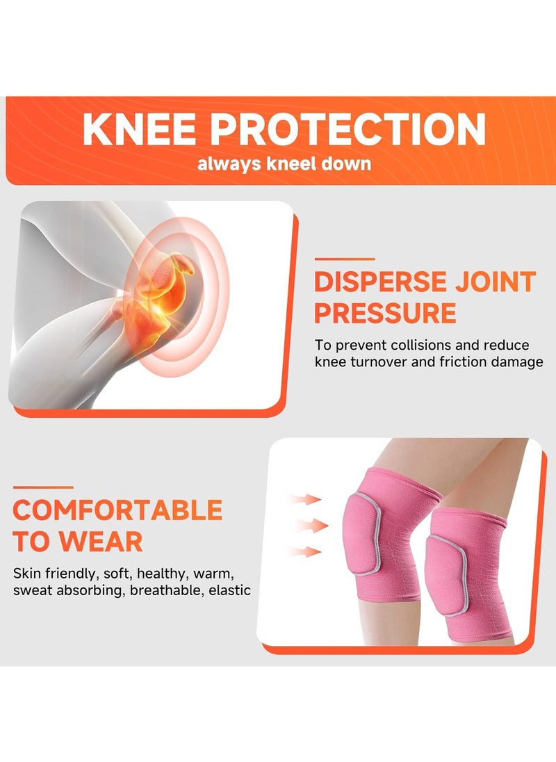 PYC Volleyball Knee Pads knee brace for Women Kids Girls，Soft and Breathable Knee Pads for Volleyball, Dancing, Football, Yoga, Basketball, and Skating - Protective Knee Pads for Adults and Kids (Black  - Image 4