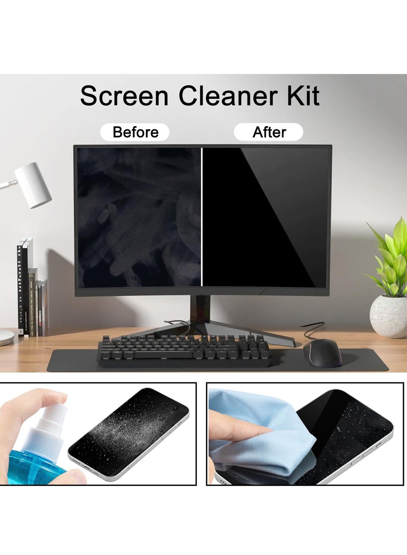 Car Screen Cleaner Non,Drip Cleaning Spray with Wipe Cloth for LCD LED Computer Phone Electronic Monitor Glasses - Image 3