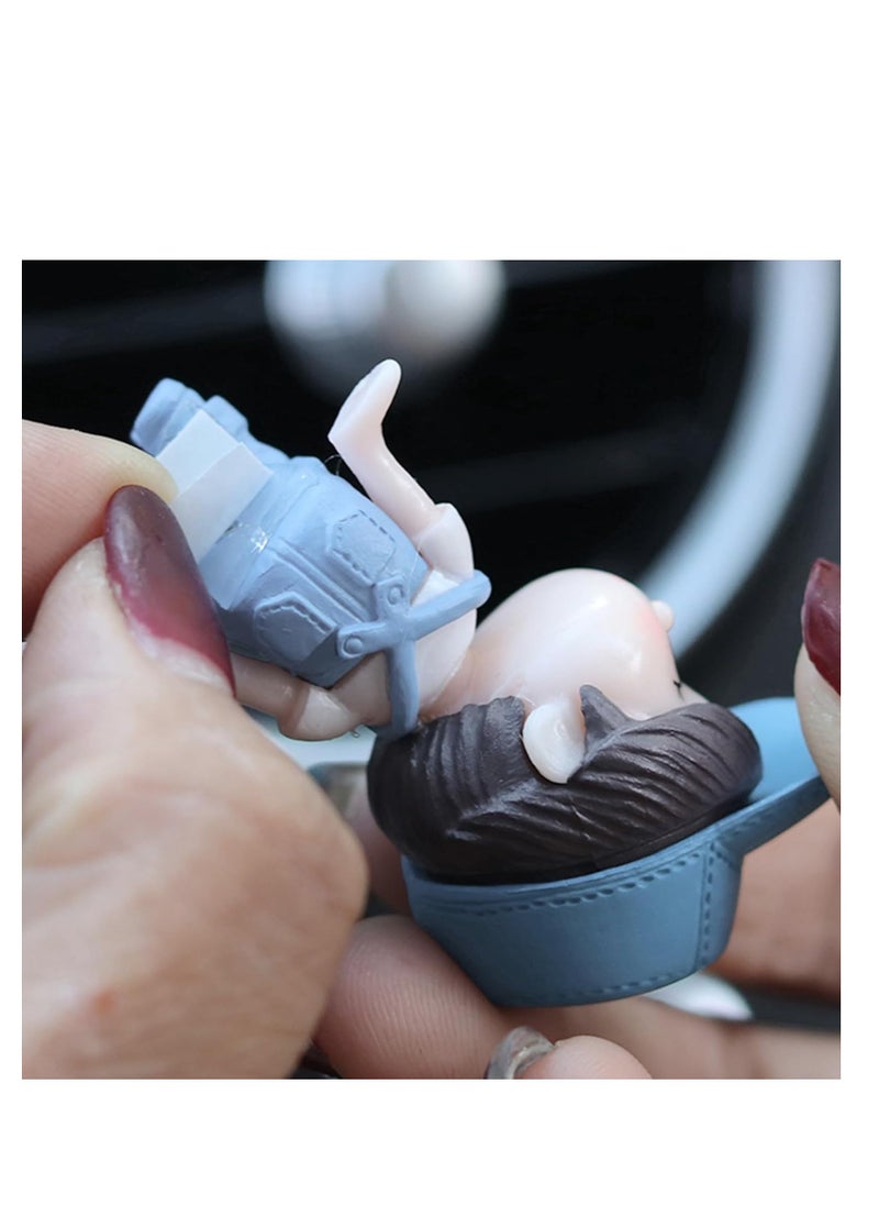 wolpin wolpin Plastic Car Decor Car Dashboard Accessories Cute Love Couple I Love You With Balloon Car Interior Decoration Showpiece For Desk Decoration  - Image 4