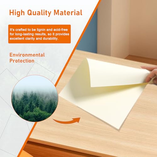 Guakicae 28 Sheets Cream Cardstock 8.5 x 11 Ivory Paper, 250gsm/92lb Premium Off White Paper Card Stock for Wedding Invitations, School Crafting, Memus, DIY Card Making, Graduations, Business Cards - Image 5