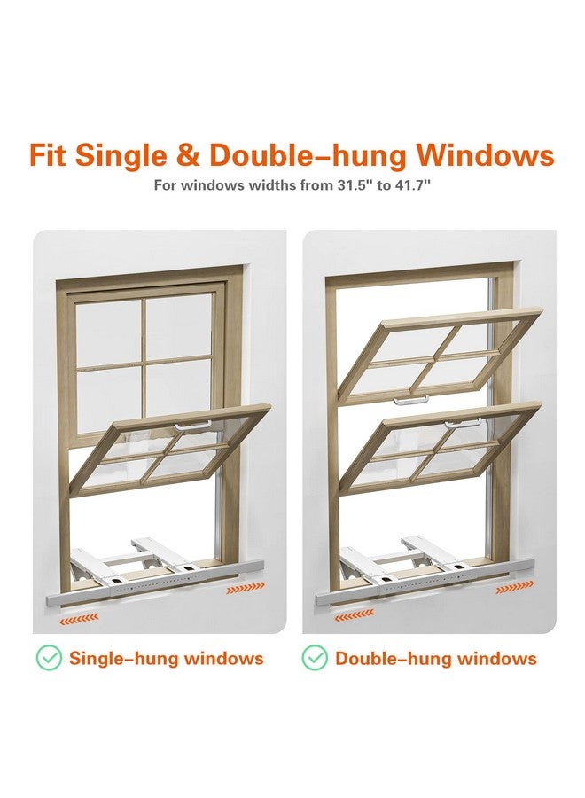 LuckIn LuckIn No Drill Window AC Support Bracket, Fits Single & Double-Hung Windows, Holds up to 220lbs, for 5,000-24,000 BTU Units, Heavy Duty & Adjustable  - Image 3