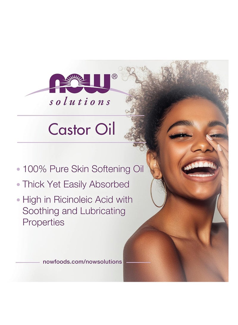 NOW Solutions, Castor Oil, 100% Pure Versatile Skin Care, Multi-Purpose Skin Softener, 16-Ounce - Image 3