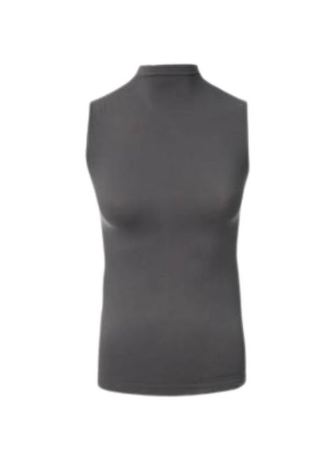 T-shirt with collar and sleeveless