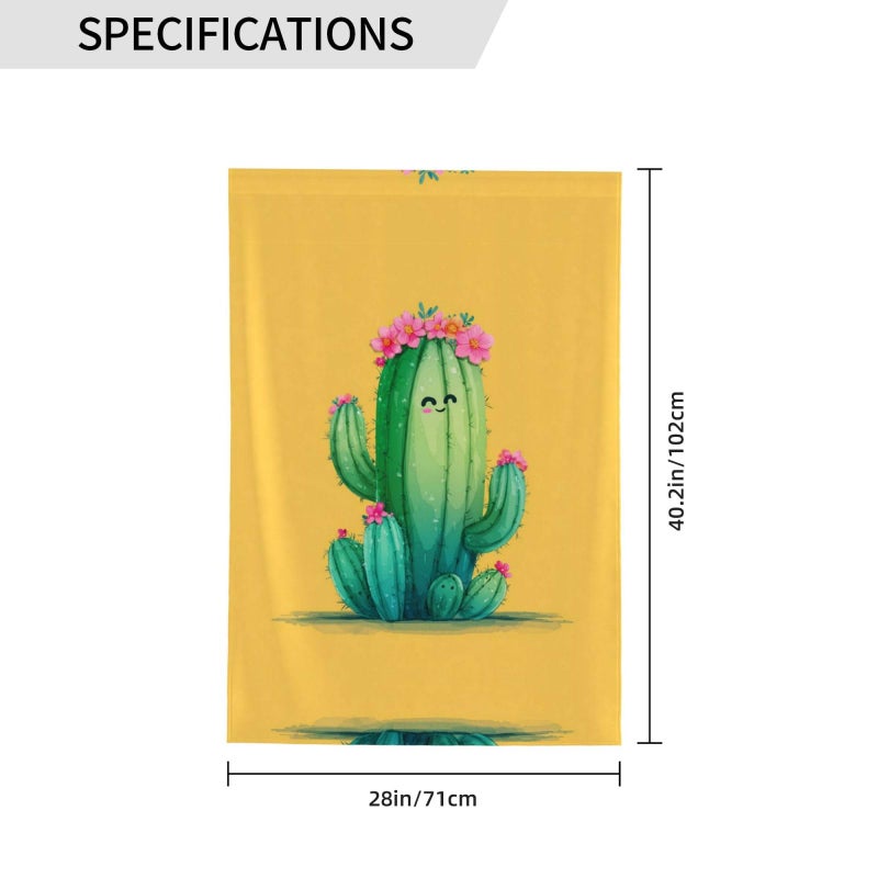 Double Sided Funny Cactus Garden Flag 28x40 Inch Outdoor Yard Decor - Image 4