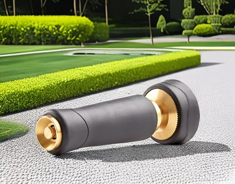 Nakcase Brass Hose Nozzle, Adjustable Twist hose Sprayer, High Pressure Hose Nozzle with On-Off Valve, Leakproof Operation 3/4" Connector, Jet Sweeper Nozzle for Patio and Pet, Car Washing, 3 Pack - Image 2