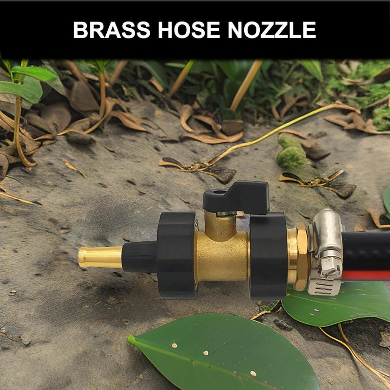 Nakcase Brass Hose Nozzle, Adjustable Twist hose Sprayer, High Pressure Hose Nozzle with On-Off Valve, Leakproof Operation 3/4" Connector, Jet Sweeper Nozzle for Patio and Pet, Car Washing, 3 Pack - Image 5
