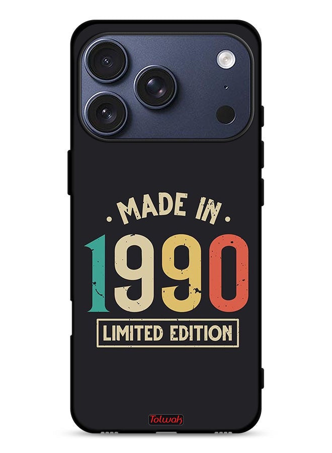 Tolwak Apple iPhone 17 Pro Protective Case Cover Made In 1990 Limited Edition - Image 1