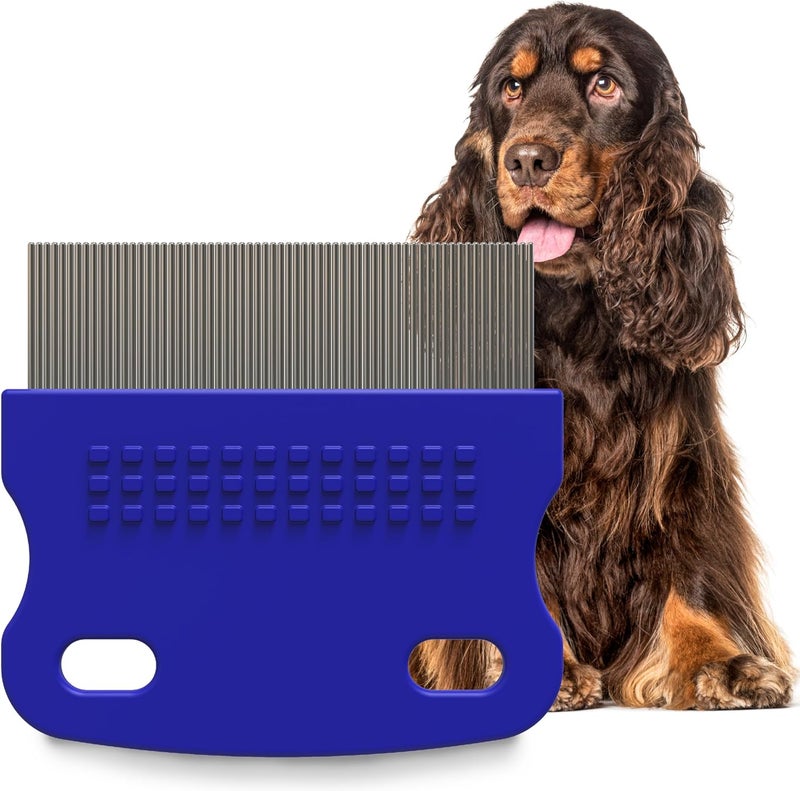 Petpost Tear Stain Remover Comb for Dogs | Extra Fine Stainless Steel Dog Eye Comb | Gentle Grooming Tool for Shih Tzu, Maltese & Small Breeds | Dog Face Comb for Eye Cleaning - Image 1