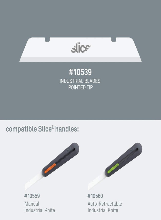Slice 10539 Extra Long Industrial Blade, Advanced Ceramic, Ideal for Insulation, Batting, Foam, Finger-Friendly Safety Blade; Lasts 11x Longer Than Metal, Pointed Tip (4 Pack) - Image 5