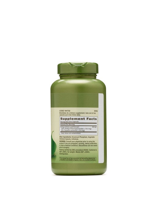 GNC هيربال بلس جنكو بيلوبا 60 ملغ ؛ يدعم حدة الذكاء ؛ 300 كبسولة - Image 3