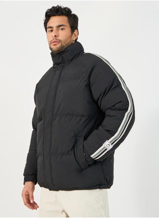 Contrast Stripe Detail Heavy Quilted Puffer Jacket with Concealed Zip Placket - pzsku/Z8AF71E9E3BEA1D0561C1Z/45/_/1732177930/c3857fc8-2e5d-48df-a1c0-adb32b02c353