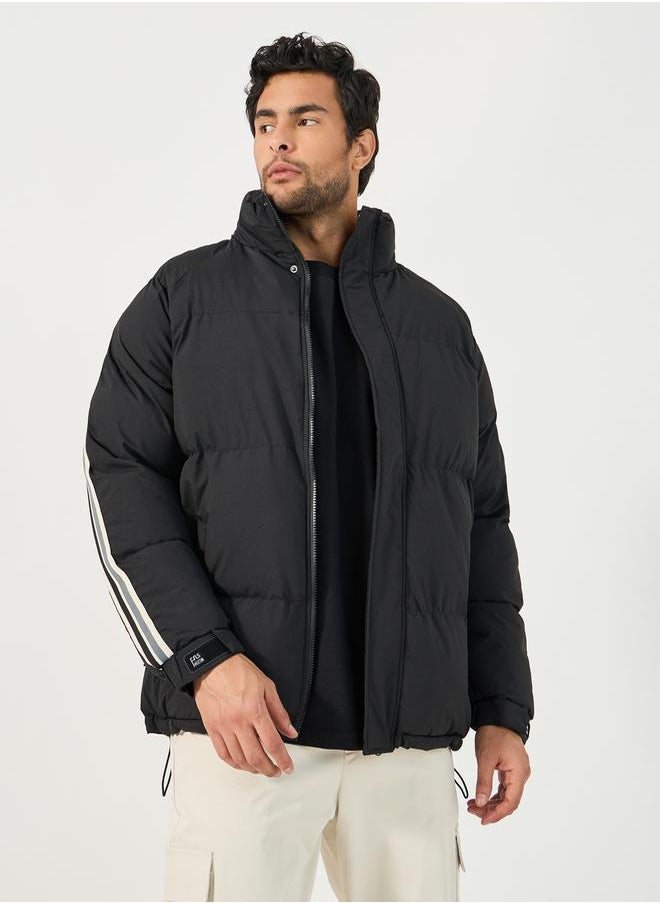 Contrast Stripe Detail Heavy Quilted Puffer Jacket with Concealed Zip Placket - pzsku/Z8AF71E9E3BEA1D0561C1Z/45/_/1732177931/c5232255-3dfb-4f04-b781-c2365d389c2c