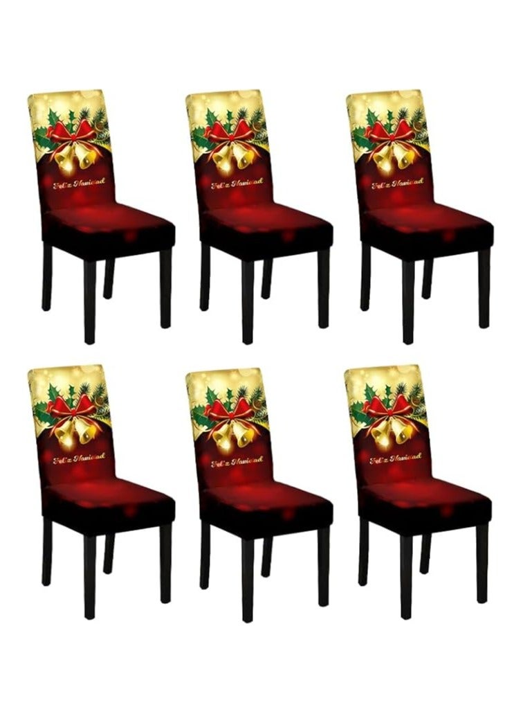 PRINTSHOP4ME Christmas Chair Covers 40x65 Cm – Festive Dining Chair Slipcovers For Holiday Party Decorations–Ideal For Family Gatherings,Christmas Dinner - Image 1
