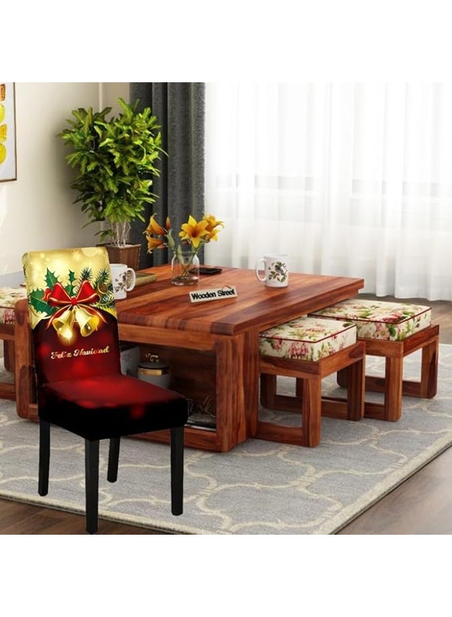 PRINTSHOP4ME Christmas Chair Covers 40x65 Cm – Festive Dining Chair Slipcovers For Holiday Party Decorations–Ideal For Family Gatherings,Christmas Dinner - Image 2