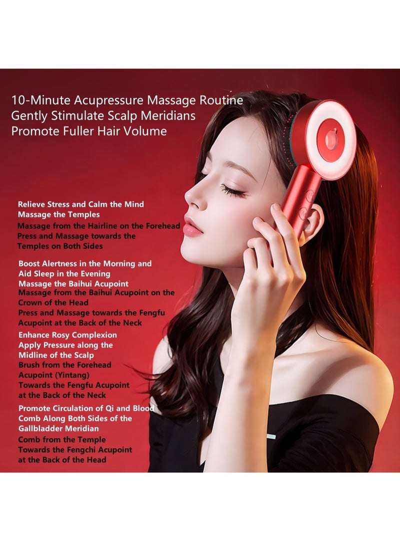 Ru syanl Hair Loss Prevention Scalp Massage Comb Red Light Hair Growth Device for Applying Medication to Scalp  - Image 4