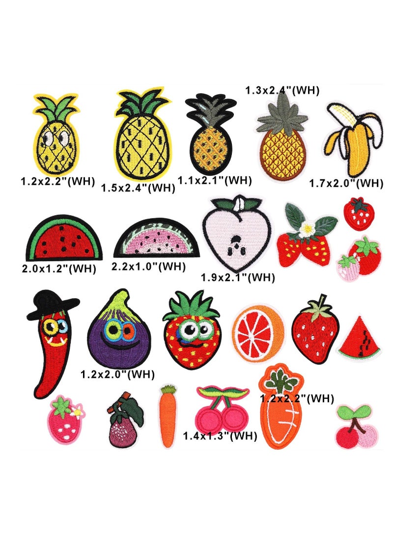 23Pcs Fruit Iron-On Patches, Embroidered Fruit-Themed Decals for Kids' Clothing, Hats, DIY Jackets, Backpacks, and Jeans - Fun Decorative Patches for Creative Projects.  - Image 5