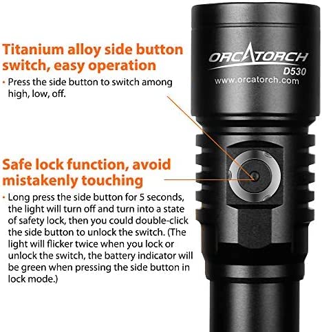 ORCATORCH D530V 395nm Fluorescent Dive Light for Scuba, 2 Modes, 120° Wide Beam Blacklight for Underwater Photography, Coral Detection & Resin Curing - Image 2