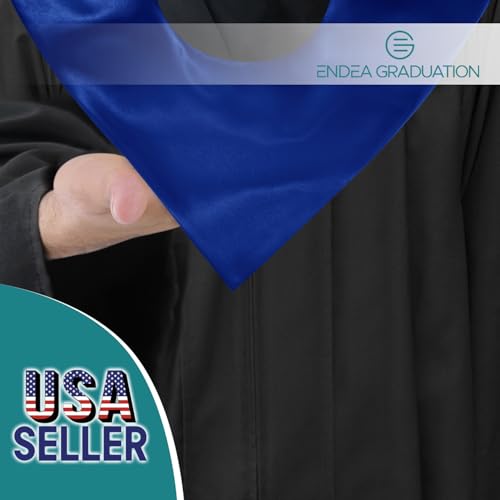 Endea Graduation Premium Adult V Stole Solid Color Unisex (Royal Blue) - Image 2