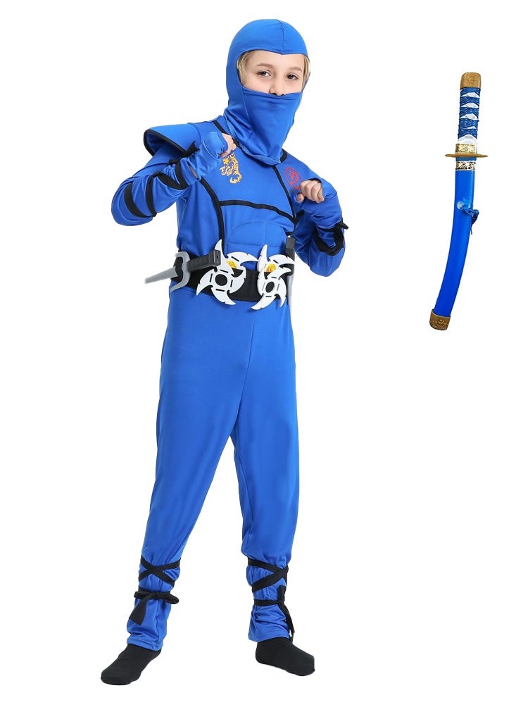 Al Aoyama - Creations Ninja Costume for Kids, Deluxe Ninja Costume for Boys  Dress Up - Image 1