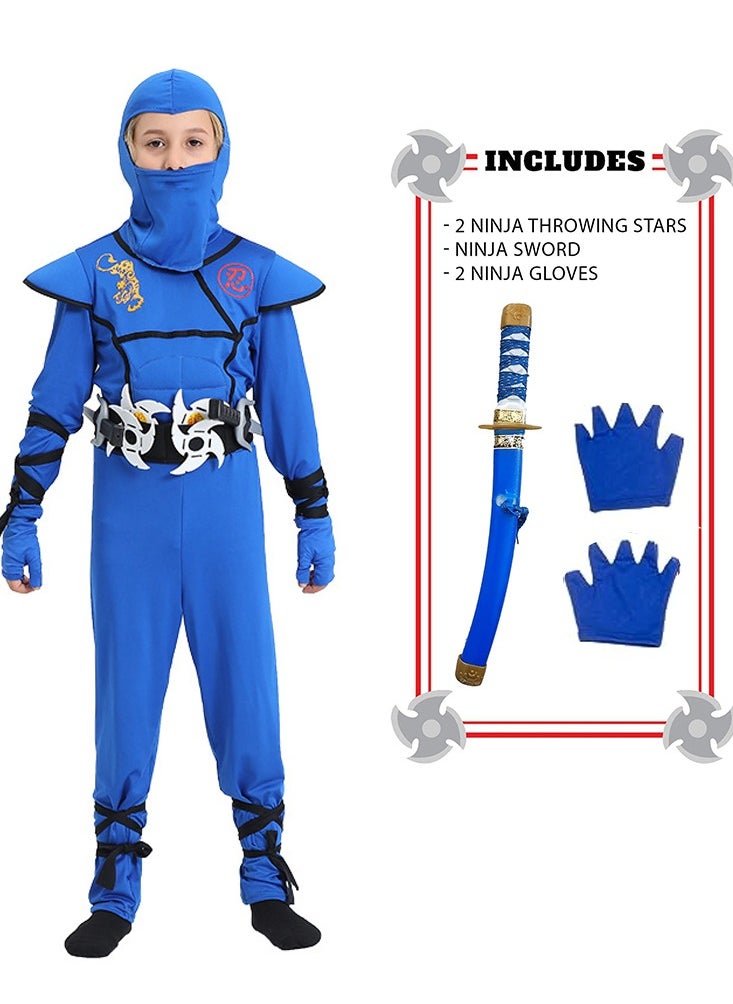 Al Aoyama - Creations Ninja Costume for Kids, Deluxe Ninja Costume for Boys  Dress Up - Image 1