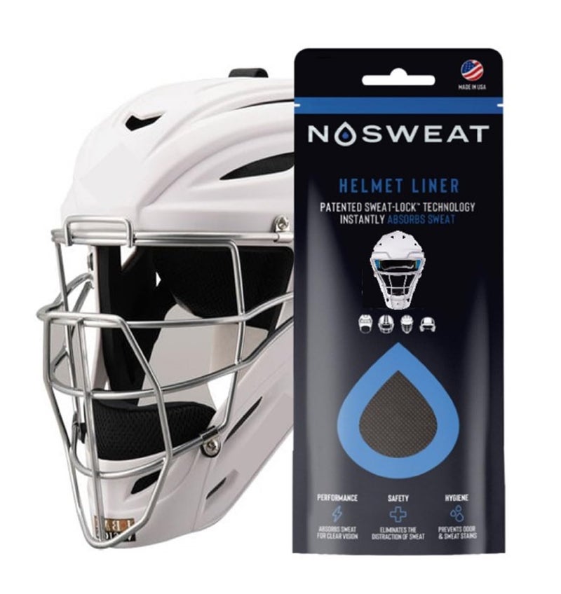 No Sweat Baseball Hat Sweat Liner - 6 Pack - Batting Helmet Sweat Liner - NoSweat - Made in USA - Image 2