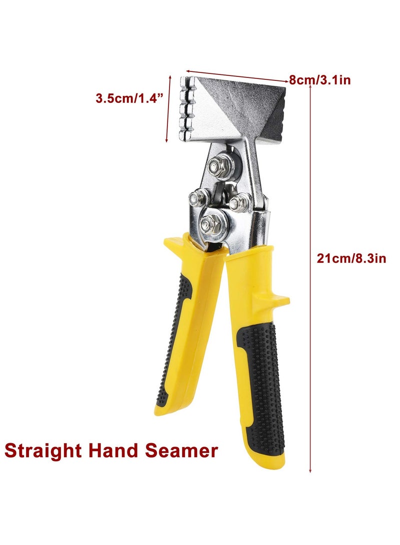 Excefore 3 Inch Straight Jaw Sheet Manual Metal Bending Pliers Sheet Metal Hand Seamer  - Image 2