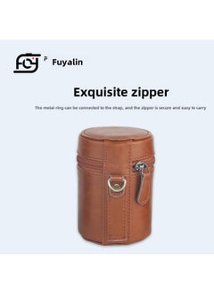 Generic SLR Camera Lens Barrel Medium Telephoto Lens Protective Cover For Canon Sony Fuji Nikon Micro Single SLR-Color:Medium Brown  - Image 3