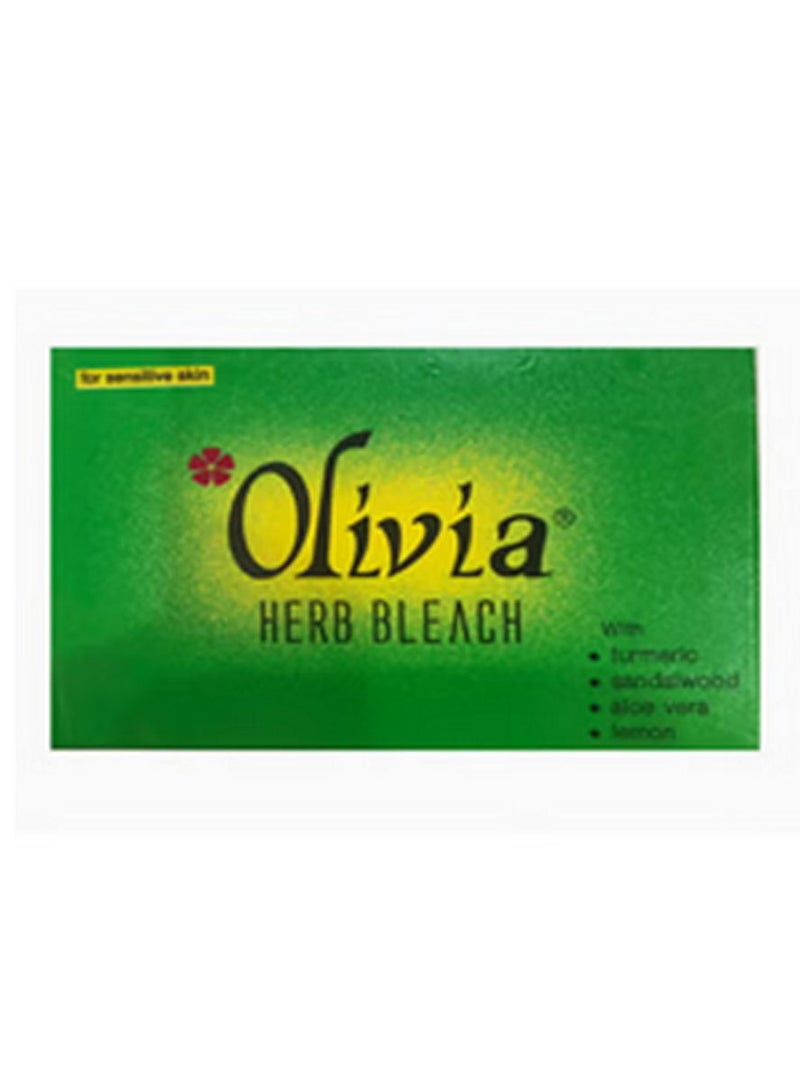 Olivia Herb Bleach For Sensitive Skin 30g With Haldi, Chandan,Aloe Vera, Nimbu,Packaging may Vary - Image 1