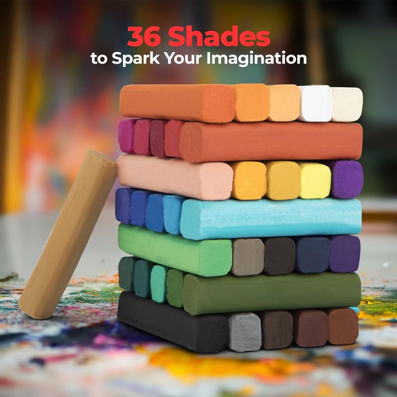 Camlin Camel Soft Pastels 36 Shades - Image 2