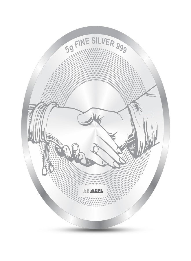 ACPL Precious Moments 999 Pure 5 Gram Silver Coin Newly Married Couple With BIS Hallmarked - Image 2